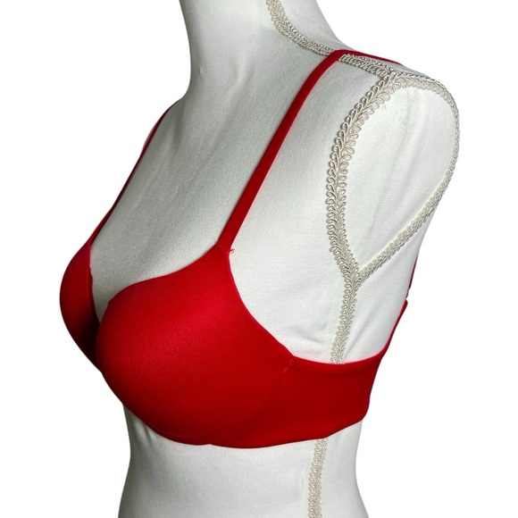 2014 Victoria's Secret Plunge Bold Red Bra Size 34B - Picture 3 of 8